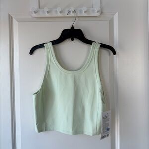 NWT Lululemon Women Mint Green Ribbed Tank Top Size 10